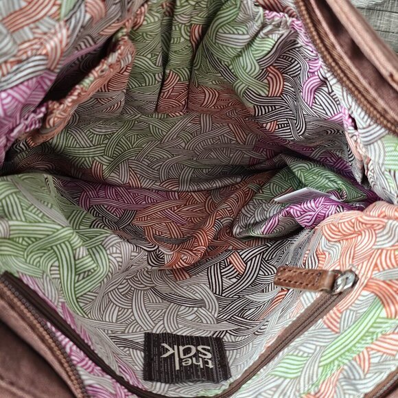 The Sak Ventura Convertible Backpack Distressed Brown Leather Crossbody Bag - Picture 7 of 16